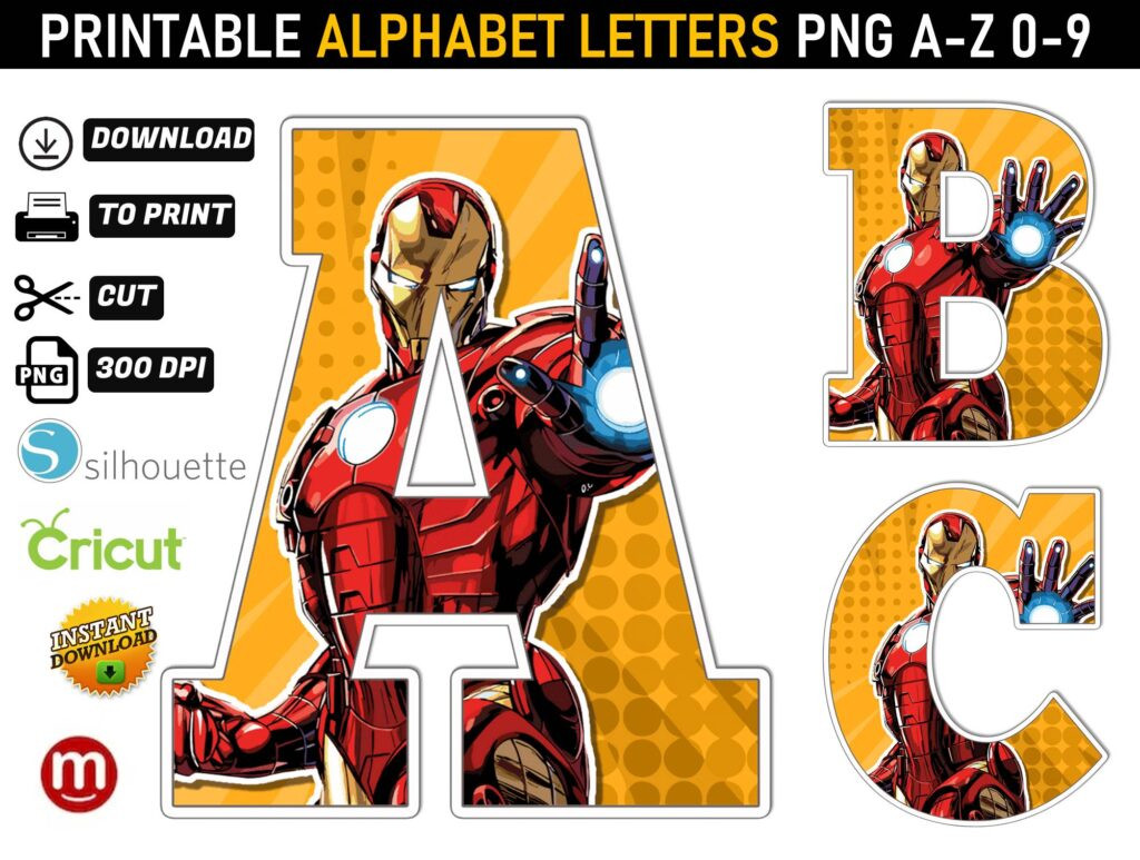 Superhero Alphabet Letters Png Mr Alphabets