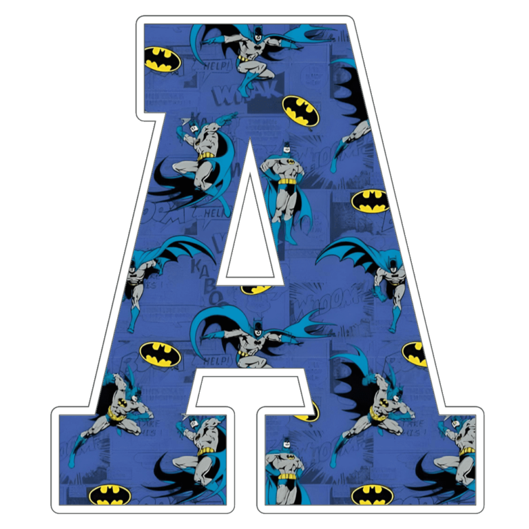 Batman Alphabet Letters png - MR ALPHABETS