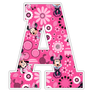 Minnie Mouse Alphabet Letters png - MR ALPHABETS
