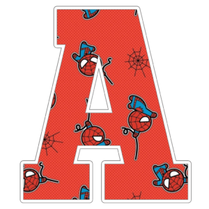 Spiderman Alphabet Letters Png 3 - MR ALPHABETS