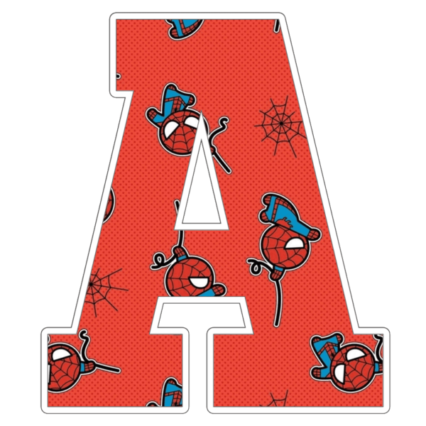Spiderman Letters png