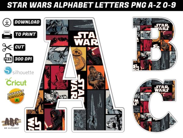 Star Wars Alphabet Letters 3