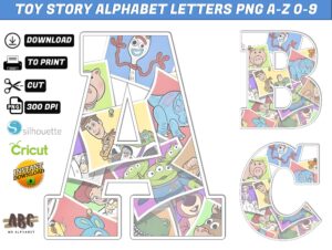 Toy Story Alphabet Letters