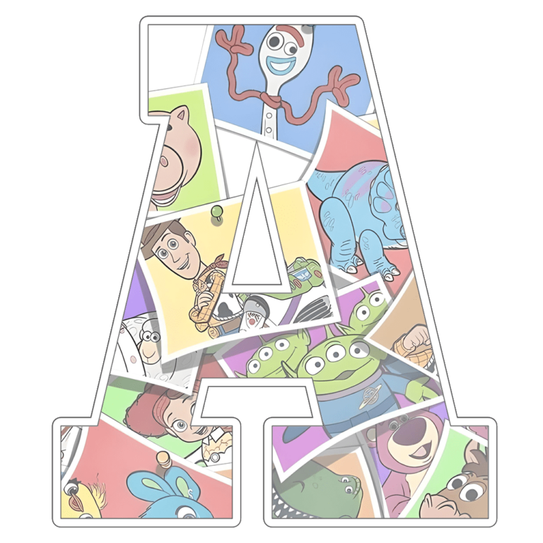 Toy Story Alphabet Letters png MR ALPHABETS