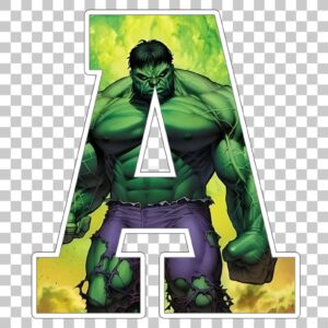 Hulk Alphabet Letters png - MR ALPHABETS