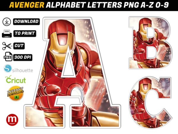 Iron Alphabet Letters