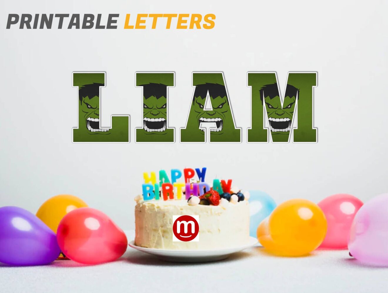 Hulk Alphabet Letters png 3 - MR ALPHABETS