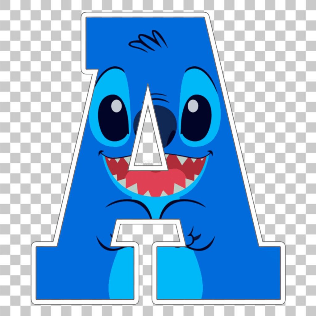 Stitch Alphabet Letters Png - MR ALPHABETS