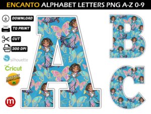 Encanto Alphabet Letters