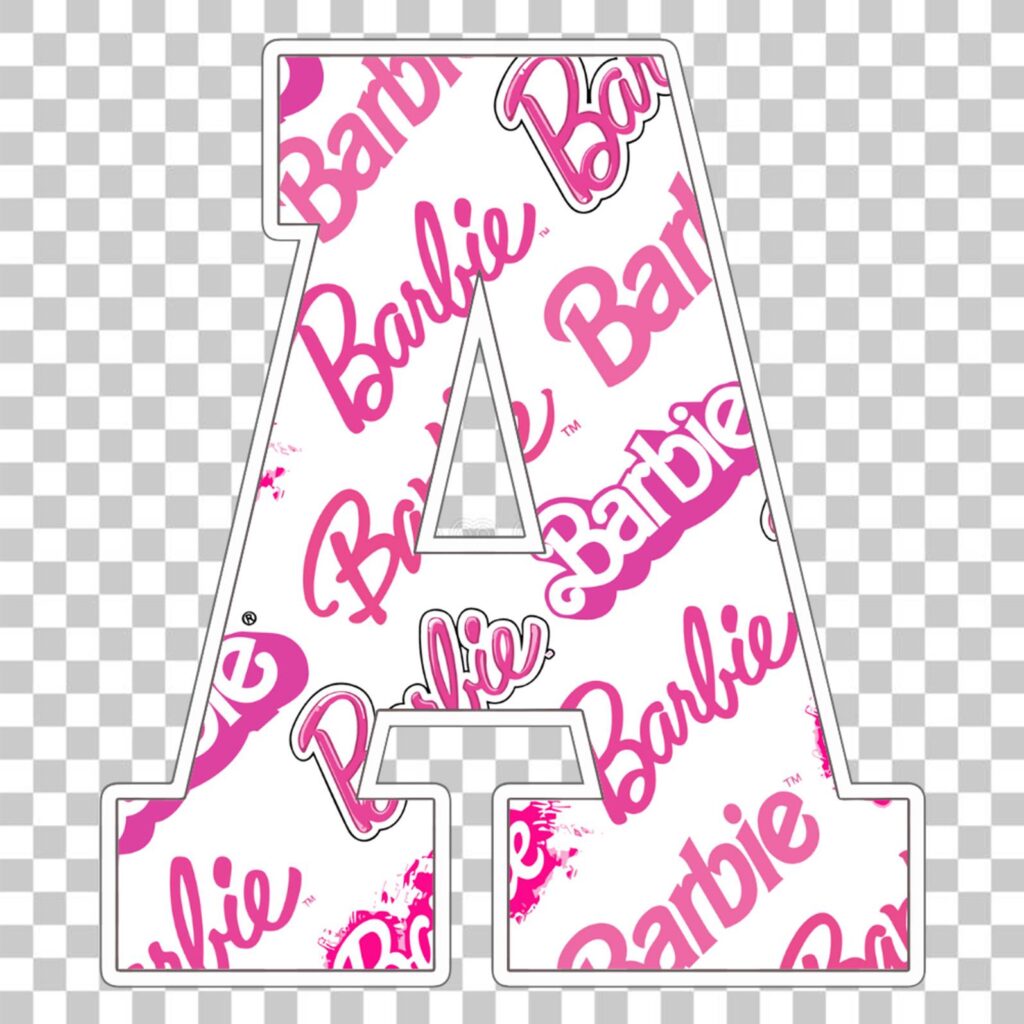 Barbie Alphabet Letters png - MR ALPHABETS