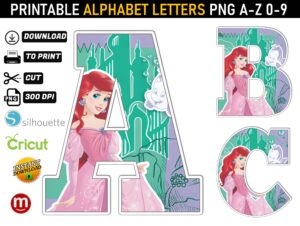 Ariel Alphabet Letters