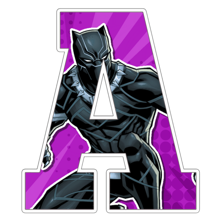 Black Panther Alphabet Letters Png Mr Alphabets