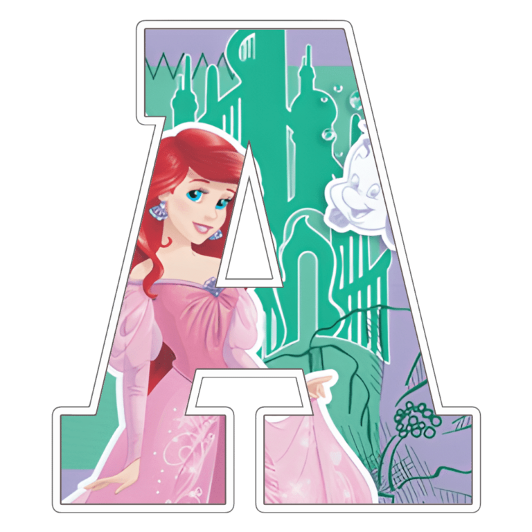 Ariel Alphabet Letters png - MR ALPHABETS