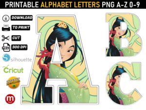 Mulan Alphabet Letters