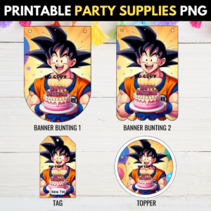 Printable Goku Party Supplies