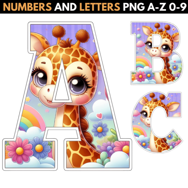 Giraffe Alphabet Letters
