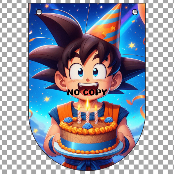 Goku Birthday Banner