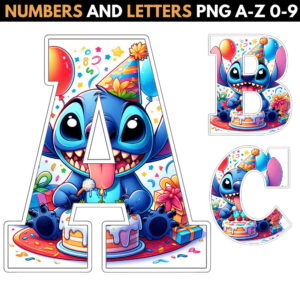 Stitch Birthday Alphabet