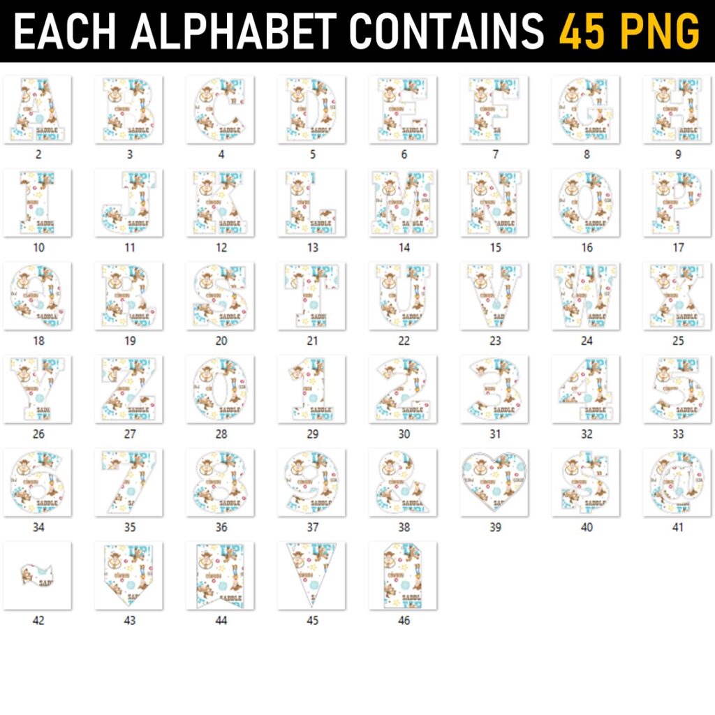 Toy Story Alphabet Letters png 3 - MR ALPHABETS