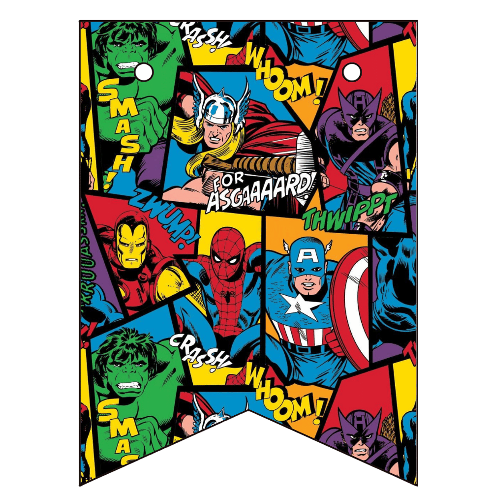 Avengers Birthday Banner