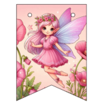 Fairy Pink Birthday Banner