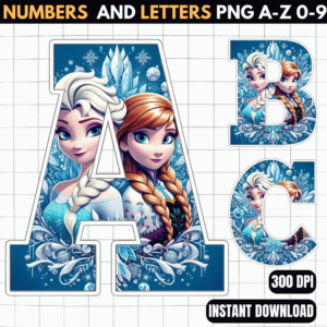 Frozen Alphabets Letters png
