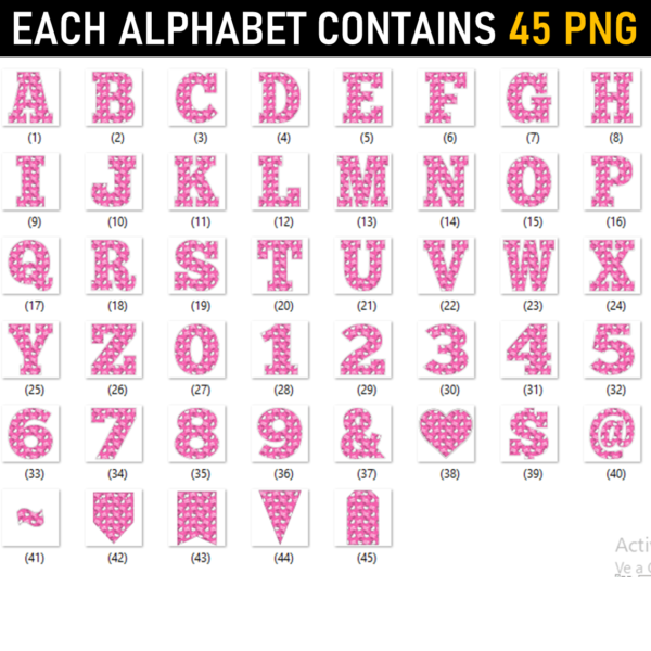 Hello Kitty Alphabet Letters