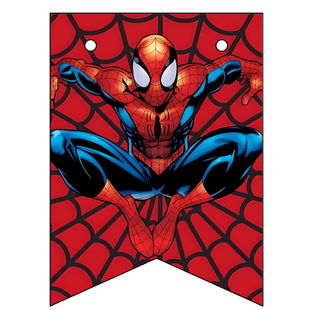 Spiderman Birthday Banner
