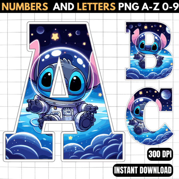 Stitch Alphabet Letters png